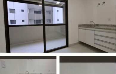 Imagem: O apartamento possui 1 Dormitório, 2 Banheiros, 1 Vaga na garagem