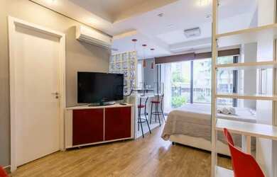 Imagem: O apartamento para alugar possui 1 Dormitório, 1 Banheiro