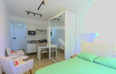 Imagem: O studio possui 1 Dormitório, 1 Banheiro, 1 Vaga na garagem