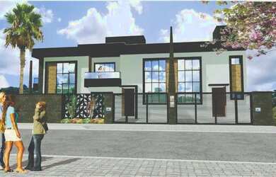 Imagem: A casa possui 3 Dormitórios, 1 Banheiro, 2 Vagas na garagem