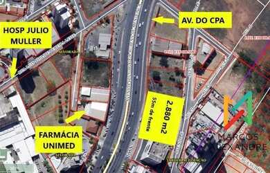 Imagem: O terreno possui 2.880m² de Área e está localizado em Bosque