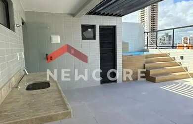 Imagem: O apartamento na cobertura possui 2 Dormitórios, 2 Banheiros