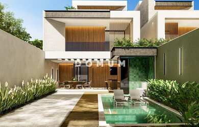 Imagem: A casa em condomínio possui 4 Dormitórios, 5 Banheiros e 453m²