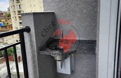 Imagem: O apartamento possui 2 Dormitórios, 1 Banheiro, 1 Vaga na garagem