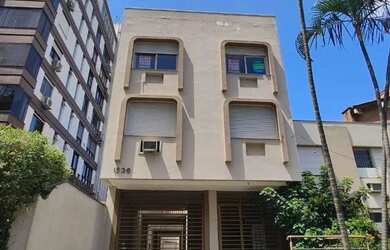 Imagem: O apartamento possui 1 Dormitório, 1 Banheiro, 1 Vaga na garagem