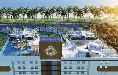 Imagem: O studio possui 1 Dormitório, 1 Banheiro, 40m² de Área e