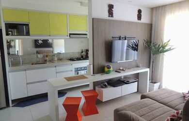 Imagem: O apartamento possui 2 Dormitórios, 1 Banheiro, 1 Vaga na garagem