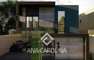 Imagem: A casa possui 3 Dormitórios, 2 Banheiros, 2 Vagas na garagem