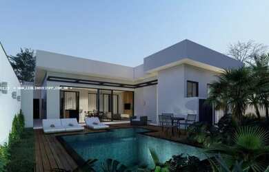 Imagem: A casa em condomínio possui 3 Dormitórios, 4 Banheiros, 2