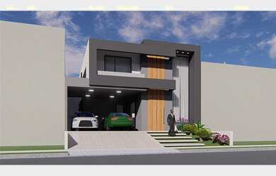 Imagem: A casa em condomínio possui 4 Dormitórios, 5 Banheiros, 4