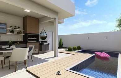 Imagem: A casa em condomínio possui 3 Dormitórios, 5 Banheiros, 2