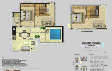 Imagem 2: Recreio Concetto Bianco Cobertura 3 qts com piscina por 1.290M