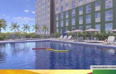 Imagem: O apartamento possui 2 Dormitórios, 1 Banheiro, 1 Vaga na garagem