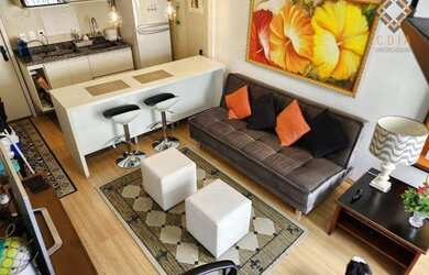 Imagem: O studio à venda possui 1 Dormitório, 1 Banheiro, 1 Vaga na