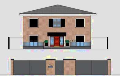 Imagem: A casa possui 4 Dormitórios, 4 Banheiros, 4 Vagas na garagem