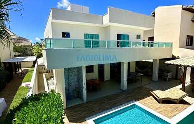 Imagem: A casa em condomínio possui 5 Dormitórios, 5 Banheiros, 4