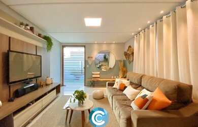 Imagem: A casa em condomínio possui 4 Dormitórios, 3 Banheiros, 2