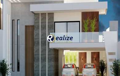 Imagem: A casa possui 4 Dormitórios, 4 Banheiros, 2 Vagas na garagem