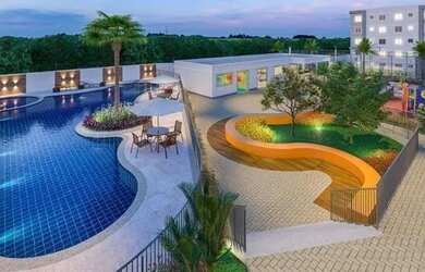 Imagem: O apartamento possui 2 Dormitórios, 1 Banheiro, 1 Vaga na garagem