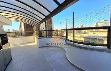 Imagem: O apartamento na cobertura possui 3 Dormitórios, 4 Banheiros