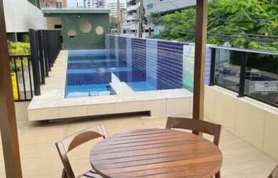 Imagem: O apartamento possui 1 Dormitório, 1 Banheiro, 1 Vaga na garagem