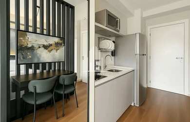 Imagem: O apartamento possui 1 Dormitório, 1 Banheiro, 20m² de Área