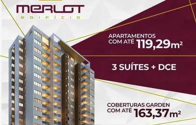 Imagem: O apartamento possui 3 Dormitórios, 4 Banheiros, 2 Vagas na