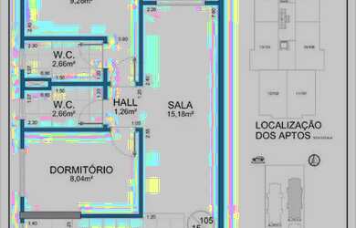 Imagem 3: Apartamento com 2 quartos Boqueirão em Praia Grande/SP