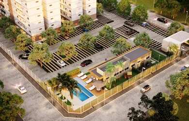 Imagem: O apartamento possui 2 Dormitórios, 1 Banheiro, 1 Vaga na garagem