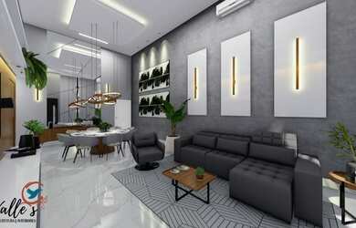 Imagem: A casa em condomínio possui 3 Dormitórios, 4 Banheiros, 2