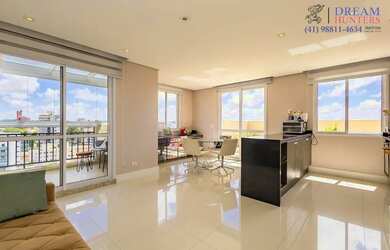 Imagem: O apartamento na cobertura possui 3 Dormitórios, 4 Banheiros