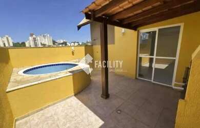 Imagem: O apartamento na cobertura possui 2 Dormitórios, 2 Banheiros