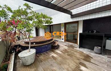 Imagem: O apartamento na cobertura possui 3 Dormitórios, 5 Banheiros