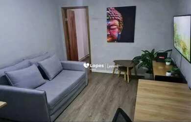 Imagem: O apartamento possui 1 Dormitório, 1 Banheiro, 30m² de Área