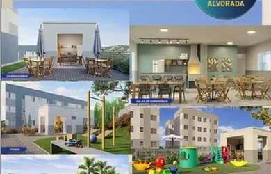 Imagem: O apartamento possui 2 Dormitórios, 1 Banheiro, 1 Vaga na garagem