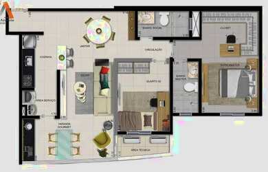Imagem 3: Apartamento no Ed. Torre Lumiar