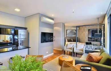 Imagem 2: Flat com 1 dormitório para alugar, 65 m² por R$ 12.000,00/mês - Vila...