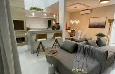 Imagem: A casa possui 3 Dormitórios, 3 Banheiros, 2 Vagas na garagem