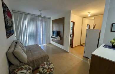 Imagem: O apartamento possui 1 Dormitório, 1 Banheiro, 1 Vaga na garagem