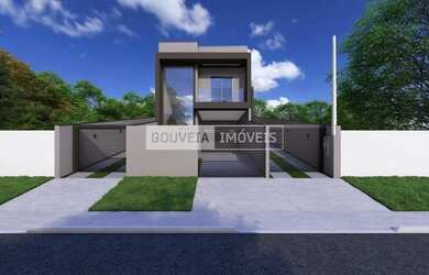 Imagem: A casa possui 3 Dormitórios, 2 Banheiros, 3 Vagas na garagem