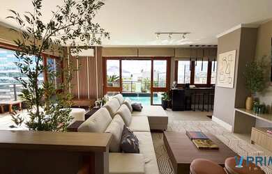 Imagem: O apartamento na cobertura possui 3 Dormitórios, 3 Banheiros