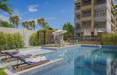 Imagem: O apartamento possui 1 Dormitório, 1 Banheiro, 1 Vaga na garagem