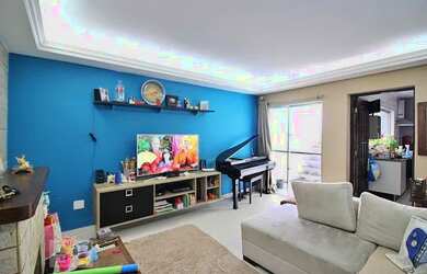 Imagem: O apartamento na cobertura possui 4 Dormitórios, 3 Banheiros