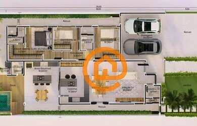 Imagem 13: Casa com 3 dormitórios à venda, 162 m² por R$ 1.300.000,00 - São Venâncio...