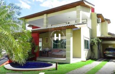 Imagem: A casa em condomínio possui 5 Dormitórios, 4 Banheiros e