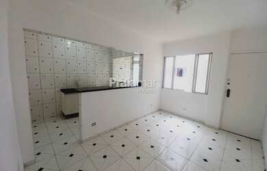 Imagem: O apartamento possui 1 Dormitório, 1 Banheiro, 1 Vaga na garagem