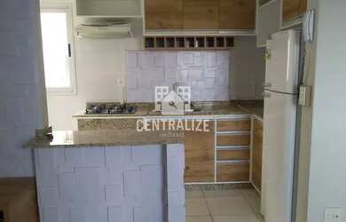 Imagem: O apartamento possui 2 Dormitórios, 1 Banheiro, 1 Vaga na garagem