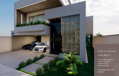 Imagem: A casa em condomínio possui 4 Dormitórios, 4 Banheiros, 4