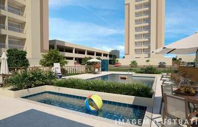 Imagem: O apartamento possui 2 Dormitórios, 1 Banheiro, 1 Vaga na garagem