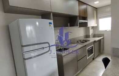 Imagem: O apartamento possui 1 Dormitório, 1 Banheiro, 1 Vaga na garagem